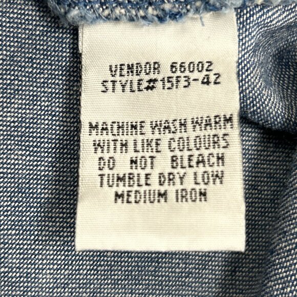 Northern Reflection Chambray Shacket Embroidered Women's Medium - Picture 11 of 12